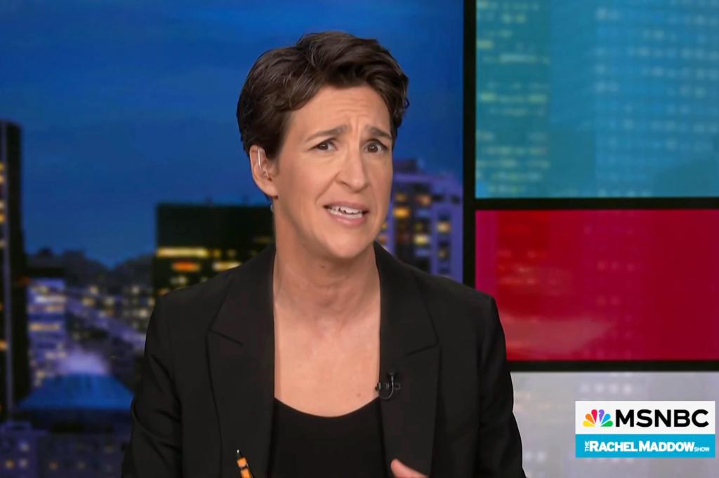 MSNBC's Rachel Maddow's salary reportedly cut by $5M despite 'Viagra rating' - as parent company Comcast hits 'hard times'